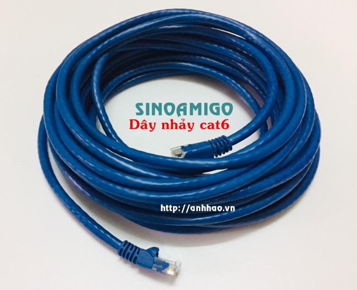 Dây nhảy cat6 10M Sinoamigo SN-20109 lõi đồng hàng chính hãng